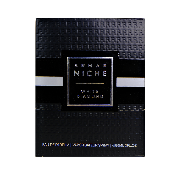 Armaf Niche White Diamond Eau De Parfum for Men 90ml – Fresh, Woody & Masculine Scent