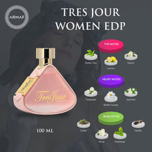 Armaf Tres Jour Pour Femme Eau De Parfum 100ML - Floral Woody Musk Fragrance for Women