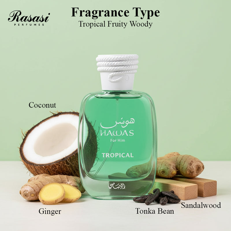 Rasasi Hawas Tropical Eau De Toilette 100ml