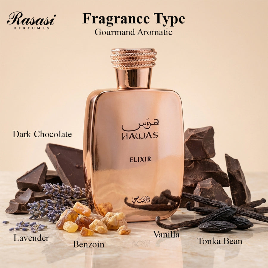 Rasasi Hawas Elixir Eau De Toilette 100ml