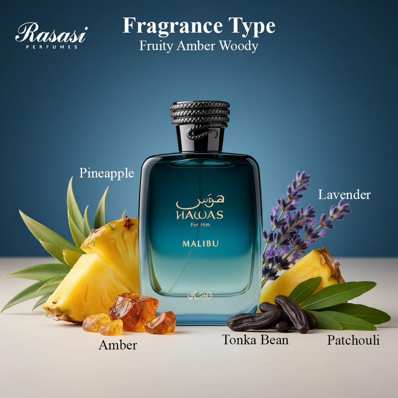 Rasasi Hawas for Him Malibu Eau De Toilette 100ml