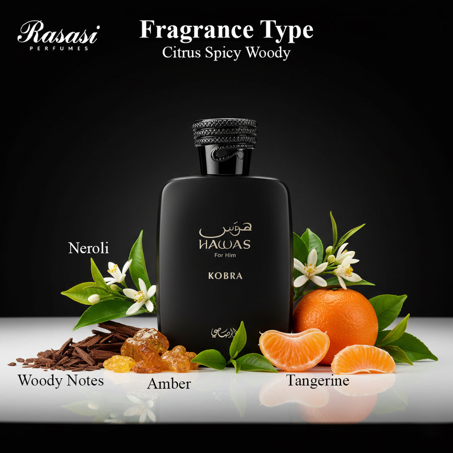 Rasasi Hawas for Him Kobra Eau De Toilette 100ml
