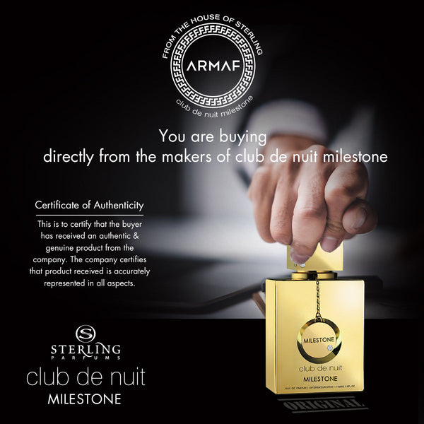 Armaf Club De Nuit Milestone Perfume 105ml - Unisex Aquatic Fragrance