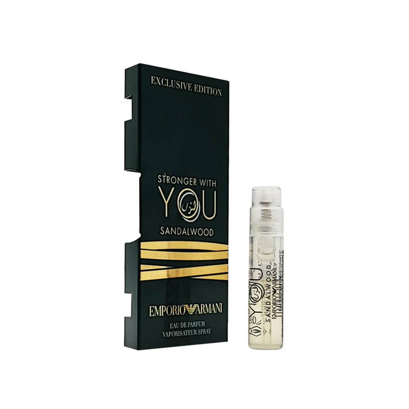 Armani Stronger With You Sandalwood Eau De Parfum Vials- Exclusive Edition