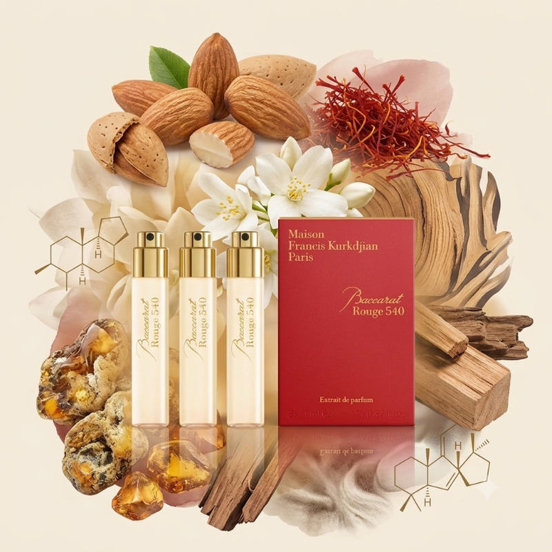 Maison Francis Kurkdjian MFK Baccarat Rouge 540/ BR 540 Extrait De Parfum - Travel Pack